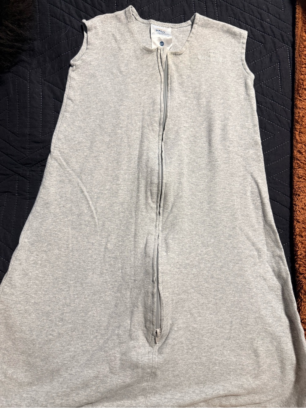 Halo Gray Zip Front Sleep Sack